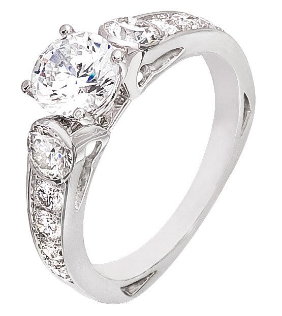 Diamond Ring, .97 Carat Diamonds on 14K White Gold