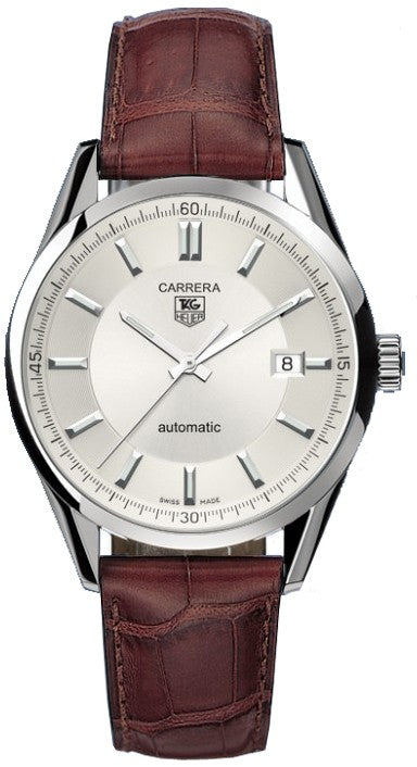 Tag Heuer Carrera Silver Dial 39mm Men's Watch WV211A.FC6181