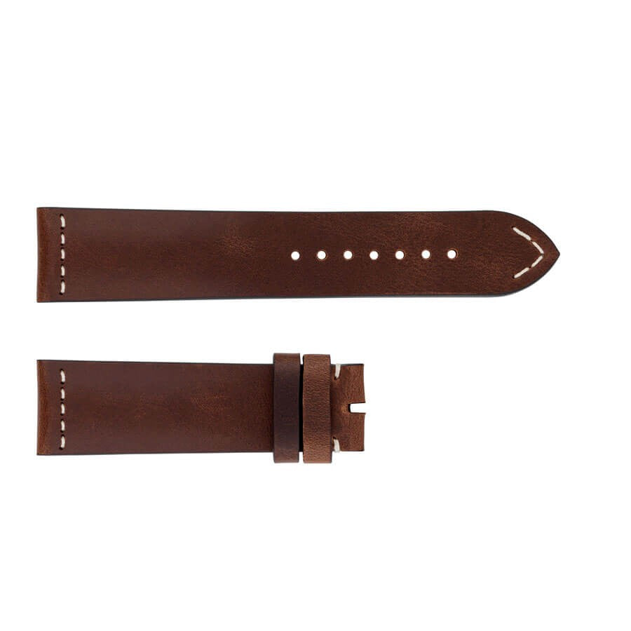 Breitling 23mm Inlet Brown Leather OEM Watch Strap 490X