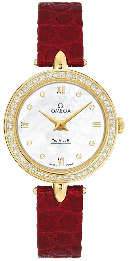 Omega De Ville Prestige Dewdrop Diamond Bezel Watch 424.58.27.60.55.001