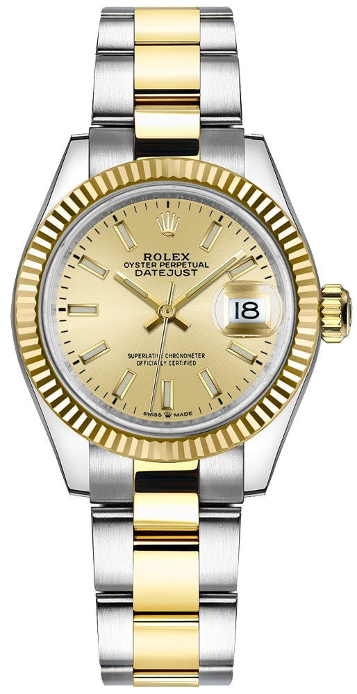 Rolex Datejust 31 18k Yellow Gold & Steel Women's Watch 278273-0013