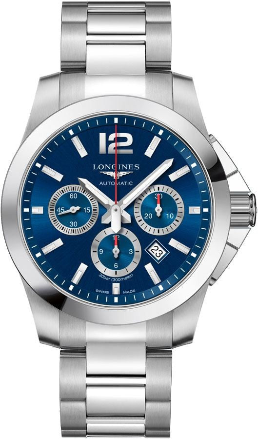 Longines Conquest Chronograph Blue Dial Men's Watch L3.801.4.96.6