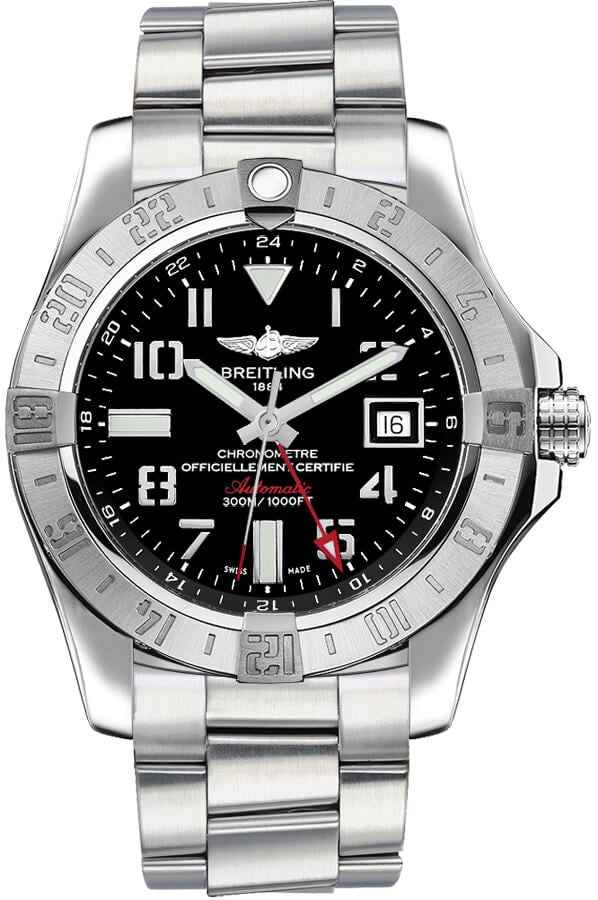 Breitling Avenger II GMT Black Dial Men's Watch A3239011/BC34-173A