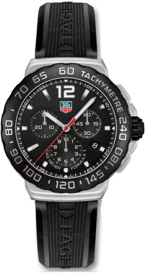 Tag Heuer Formula 1 Chronograph Black Dial Men's Watch CAU1110.FT6024