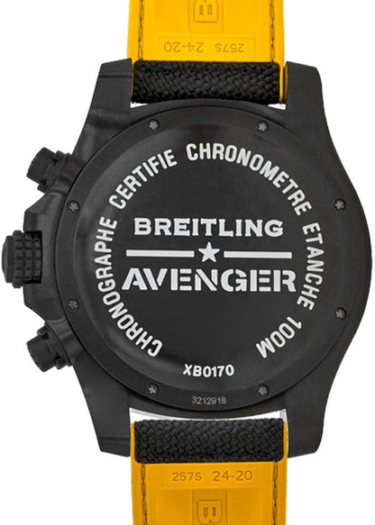 Breitling Avenger Hurricane Volcano Black Dial Men's Watch XB0170E4/BF29-257S