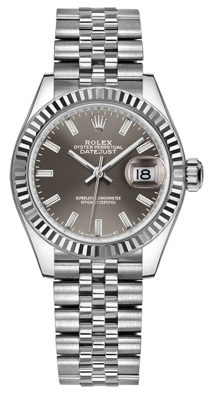 Rolex Lady-Datejust 28 Fluted Bezel Women's Watch 279174-0011