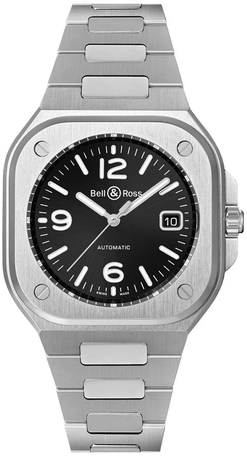 Bell & Ross BR 05 Black Dial Steel Men's Watch BR05A-BL-ST/SST