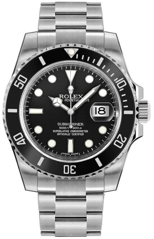 Rolex Submariner Date Oystersteel Black Dial Men's Watch 116610LN-0001