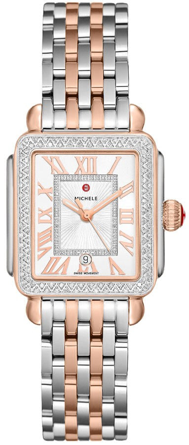 Michele Deco Madison Mid Two-Tone Diamond Women's Watch MWW06G000015