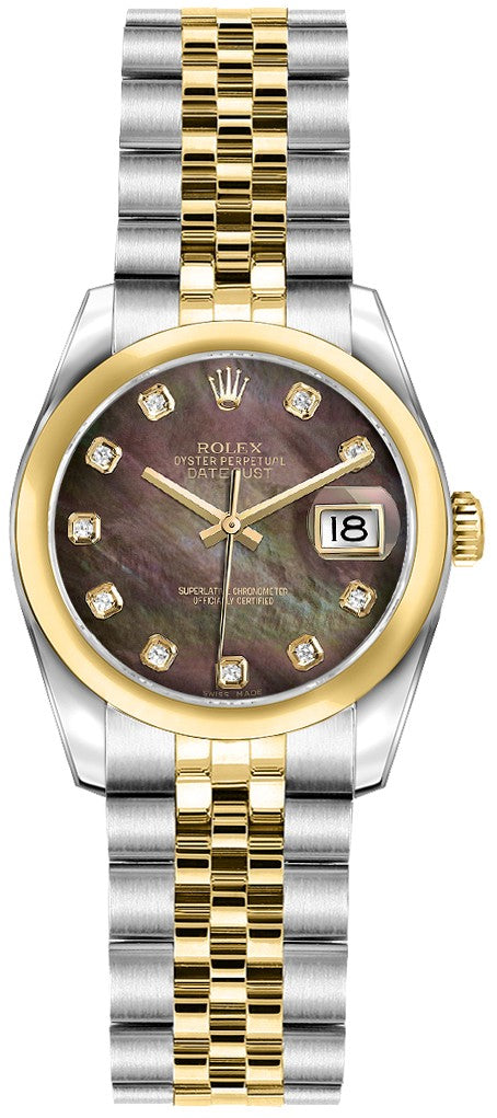 Rolex Lady-Datejust 26 Domed Bezel Women's Watch 179163