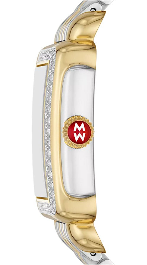 Michele Deco Mid Diamond Bezel Two Tone Women's Watch MWW06V000123