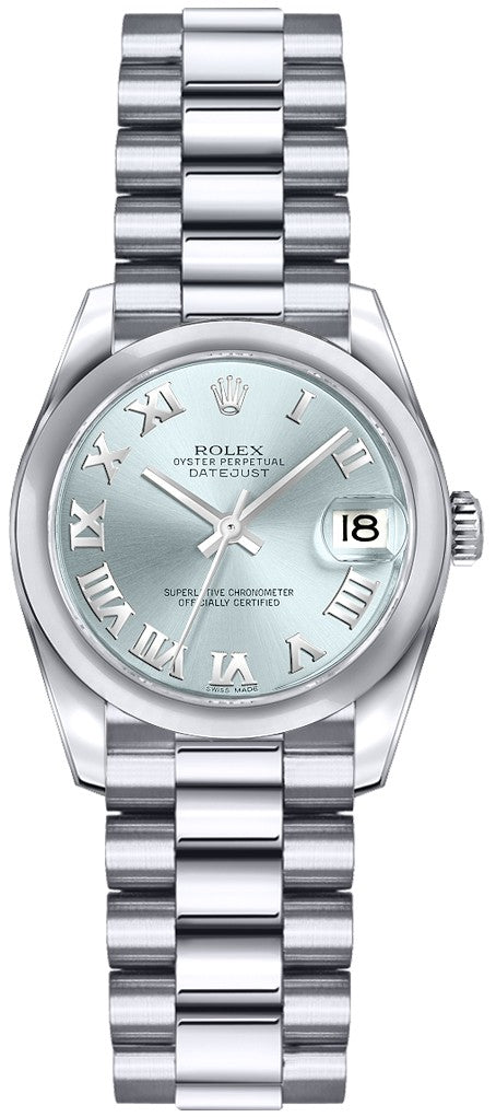 Rolex Lady-Datejust 26 Ice Blue Dial Watch 179166