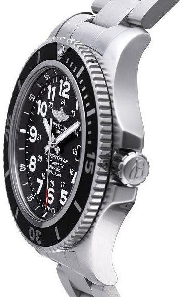 Breitling Superocean II 44 Black Dial Steel Men's Watch A17392D71B1A1