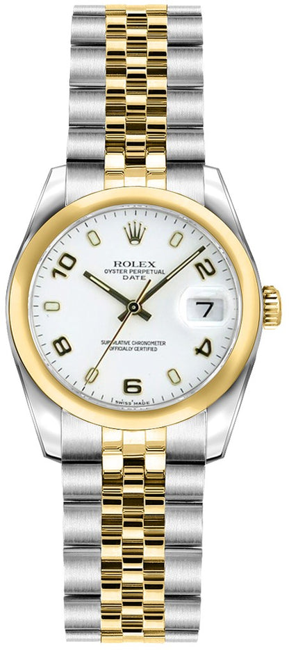 Rolex Lady-Datejust 26 White Dial Swiss Women's Watch 179163