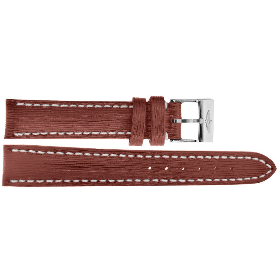 Breitling 16mm Inlet Brown Sahara Calfskin Leather OEM Watch Strap 211X