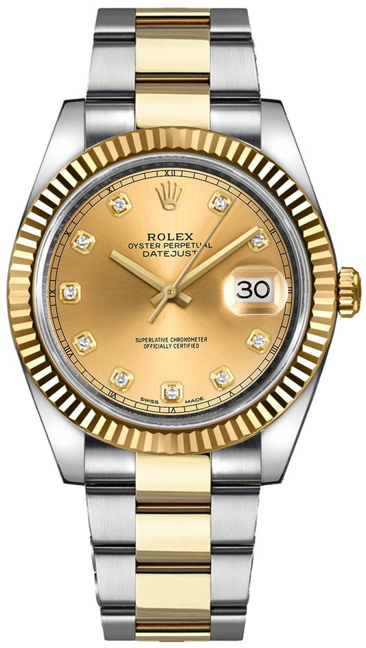 Rolex Datejust 41 Diamond Men's Watch 126333-0011