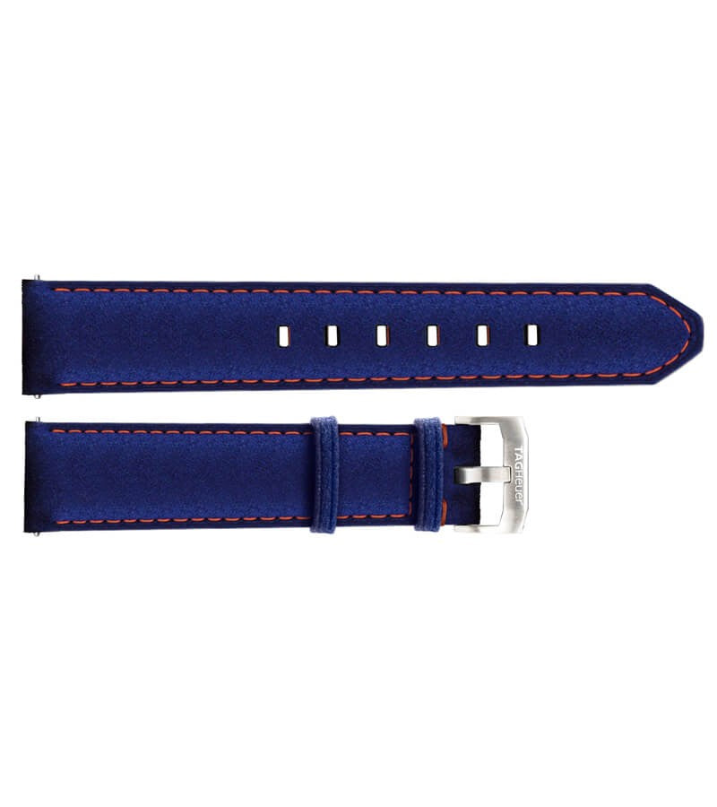 Tag Heuer Formula 1 21mm Inlet Blue Calfskin OEM Watch Strap FC8243