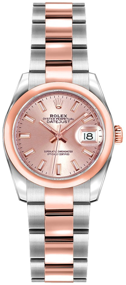 Rolex Lady-Datejust 26 Pink Dial Women's Watch 179161