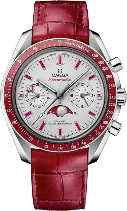 Omega Speedmaster Moonphase Platinum Men's Watch 304.93.44.52.99.002