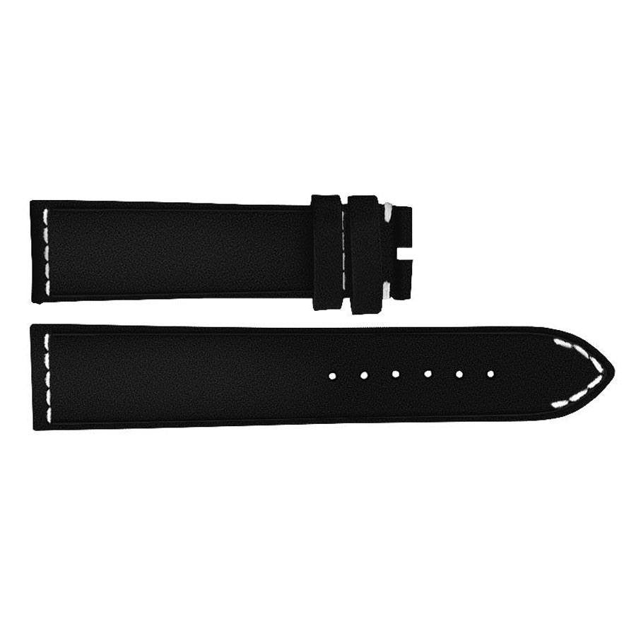 Breitling 21mm Black Leather Watch Strap 489X