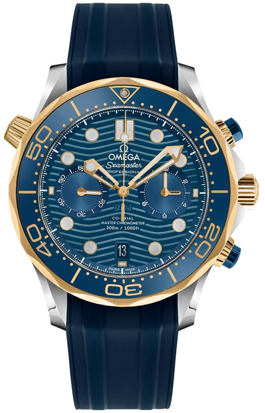 Omega Seamaster Diver Chronograph Blue Men's Watch 210.22.44.51.03.001