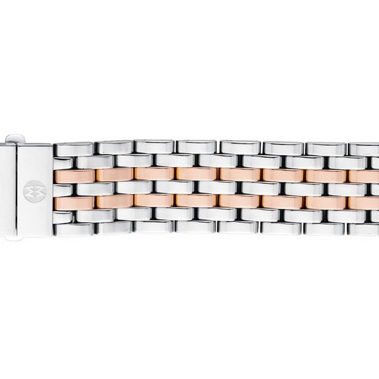 Michele Deco 18mm Rose Gold & Steel Bracelet MS18AU315750