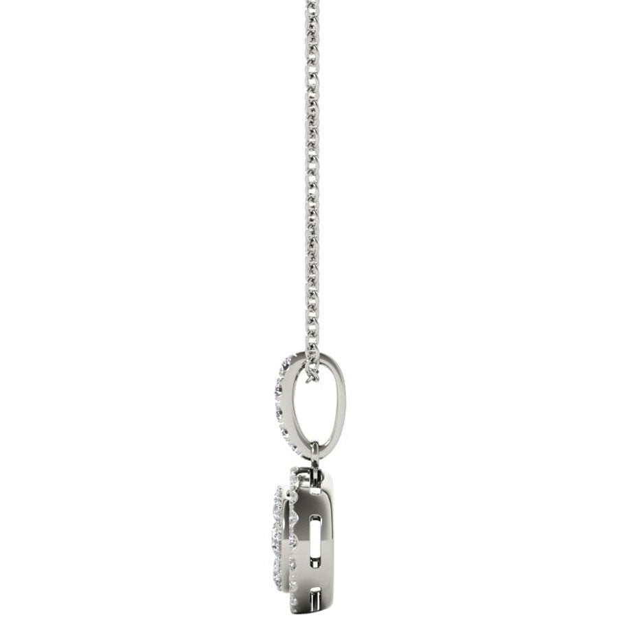 White Gold .47 Carat Diamond Pendant Necklace Ref. P21950W