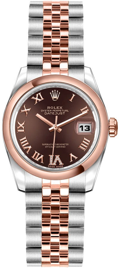 Rolex Lady-Datejust 26 Chocolate Dial Women's Watch 179161