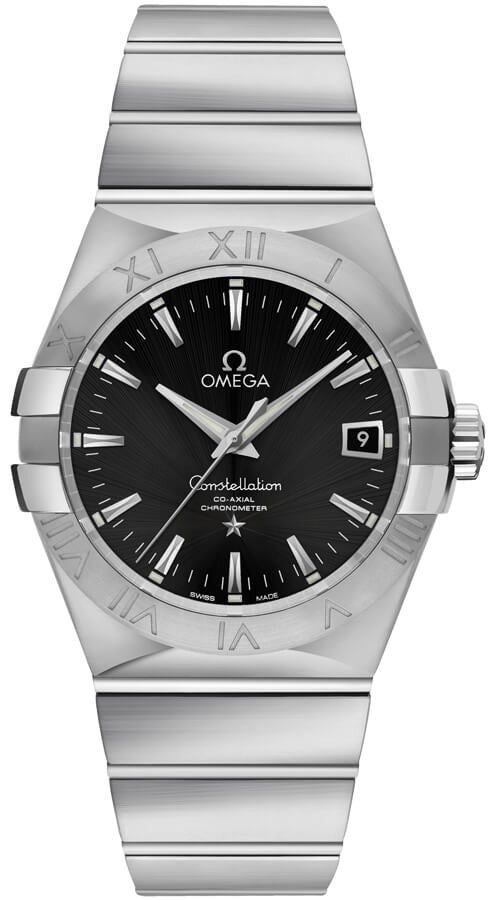 Omega Constellation Black Dial Steel Watch 123.10.35.20.01.001