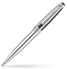 MontBlanc Meisterstuck Solitaire Silver Fibre Guilloche Ballpoint Pen 35998