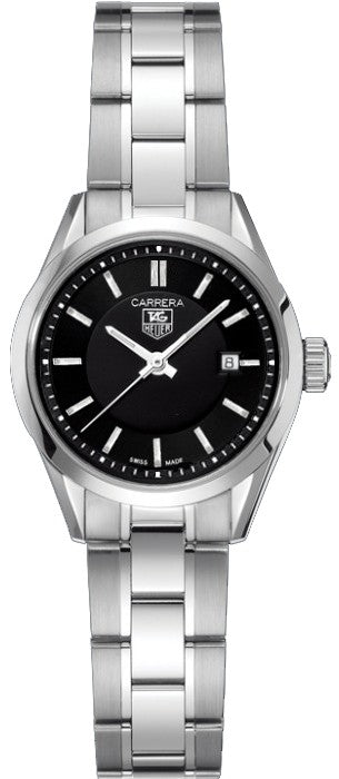 Tag Heuer Carrera Black Dial 27mm Women's Watch WV1414.BA0793