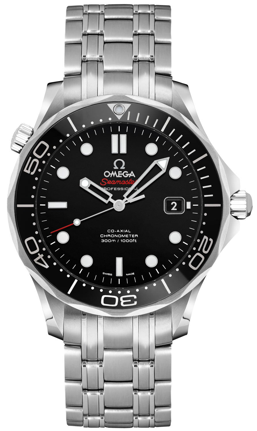 Omega Seamaster Black Dial Men's Diver's Watch 212.30.41.20.01.003