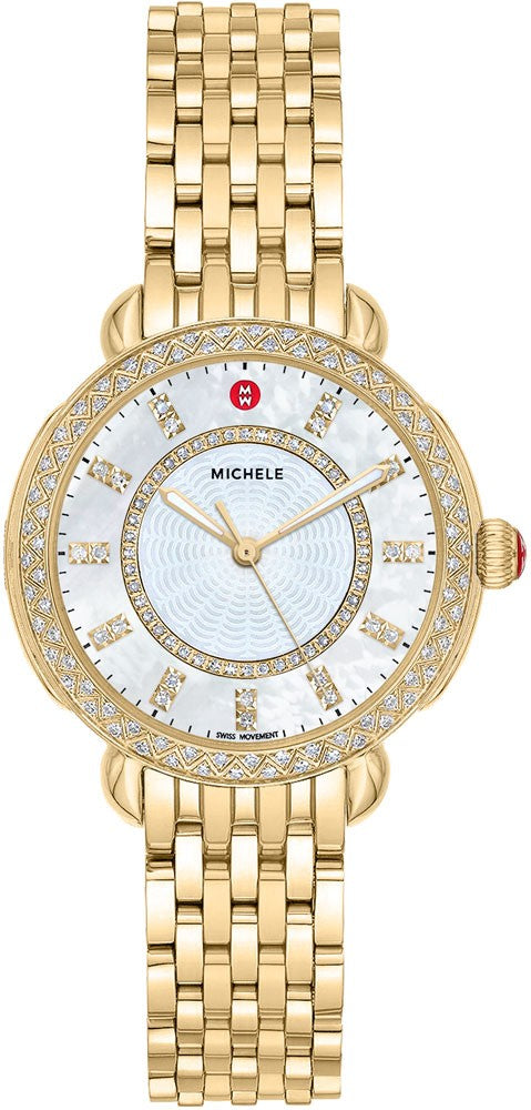 Michele Sidney Classic Gold Tone Women's Watch MWW30B000004