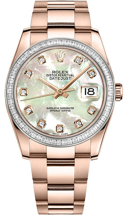 Rolex Datejust 36 Mother of Pearl Diamond Dial Watch 116285BBR