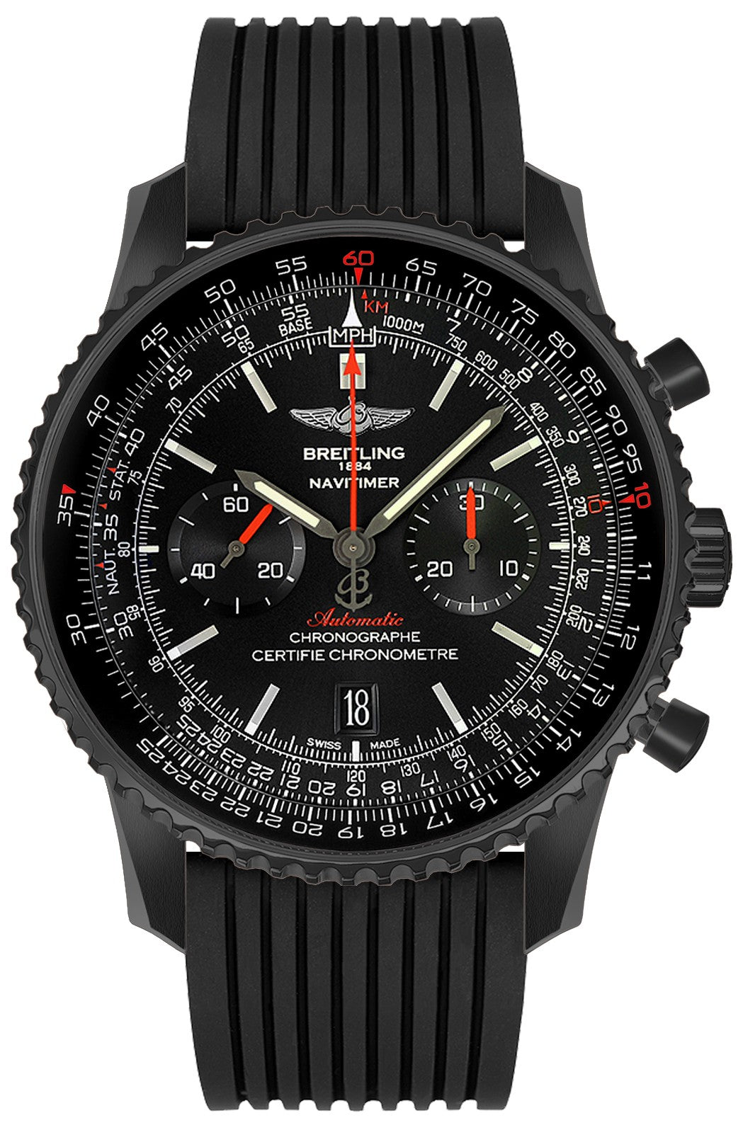 Breitling Navitimer 01 46 Blacksteel Men's Watch MB012822/BE51-252S