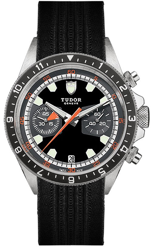 Tudor Heritage Chrono Black Dial Men's Watch M70330N-0003