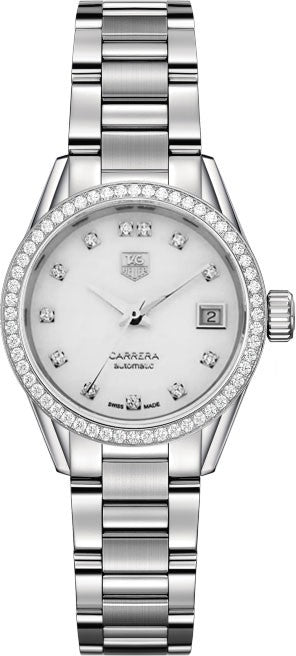 Tag Heuer Carrera Calibre 9 Women's Diamond Watch WAR2415.BA0776