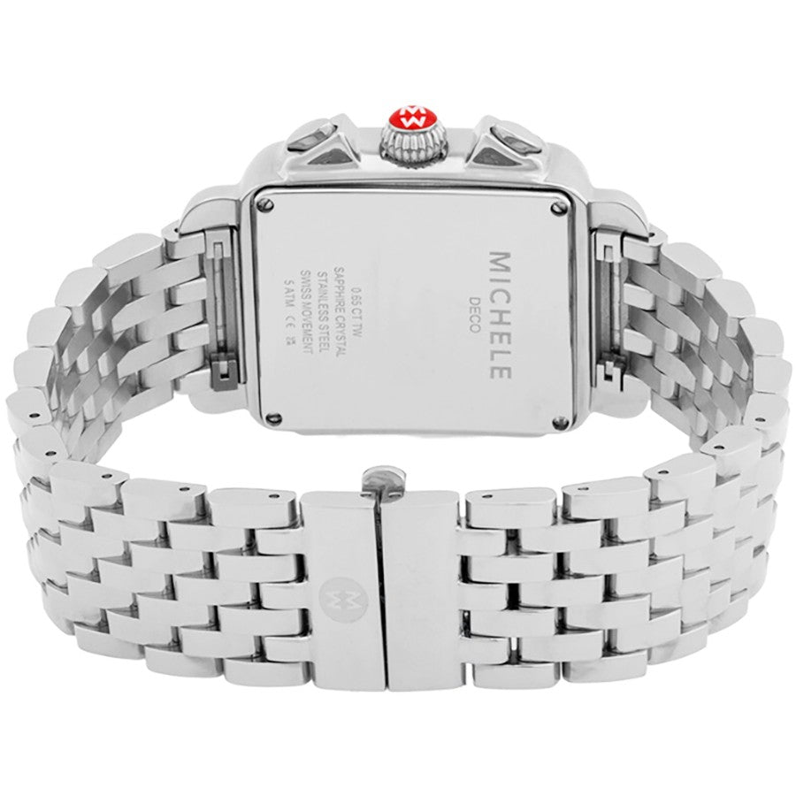 Michele Deco Stainless Steel Diamonds Women's Watch MWW06A000800