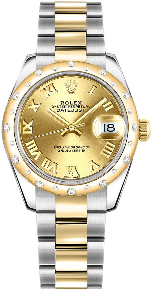 Rolex Datejust 31 Champagne Roman Numeral Dial Women's 178343-0005