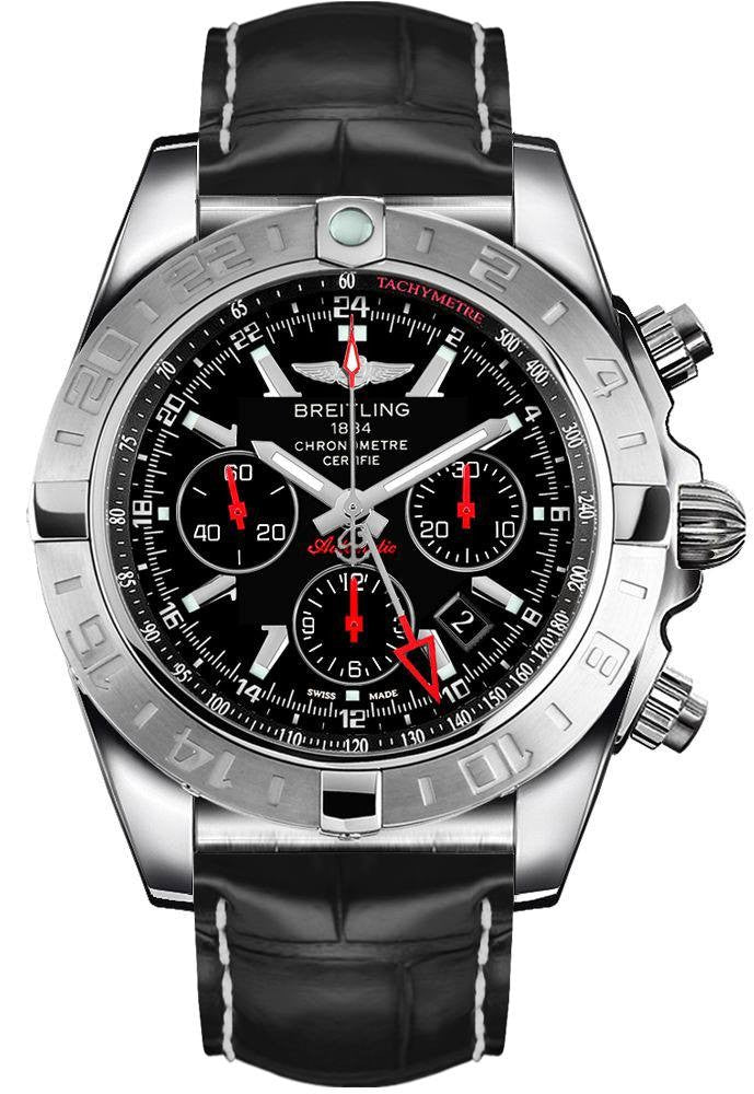 Breitling Chronomat GMT Black Dial Men's Watch AB041210/BB48-761P