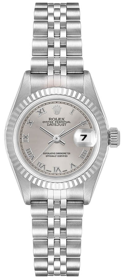 Rolex Lady-Datejust 26 Silver Dial Women's Watch 69174