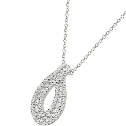 Diamond Pendant, .84 Carat on 18k White Gold P21962W