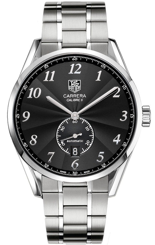 Tag Heuer Carrera Heritage Calibre 6 Black Dial Men's Watch WAS2110.BA0732