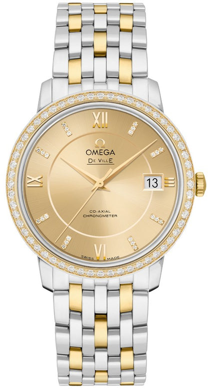 Omega De Ville Prestige 36.8mm Champagne Dial Women's Watch 424.25.37.20.58.001