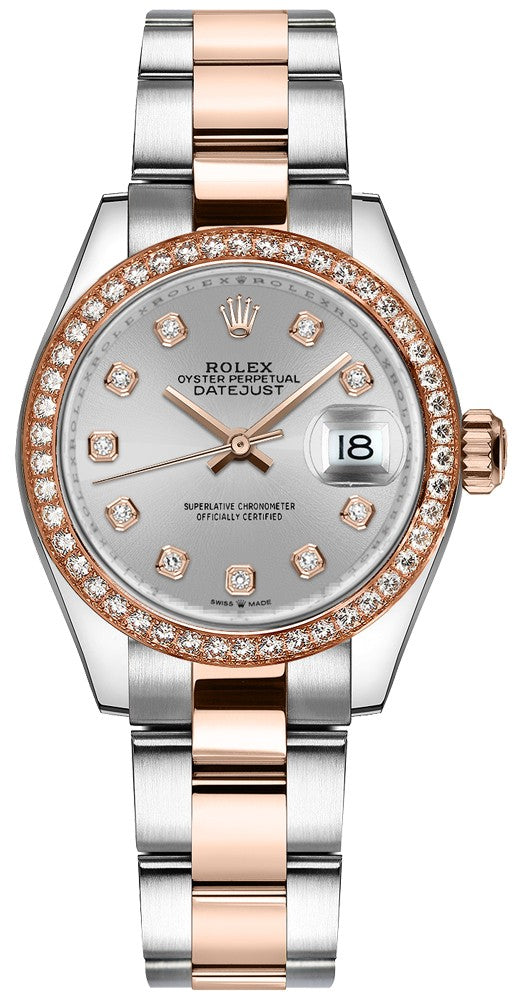 Rolex Datejust 31 Silver Diamond Dial Women's Watch 278381RBR-0015