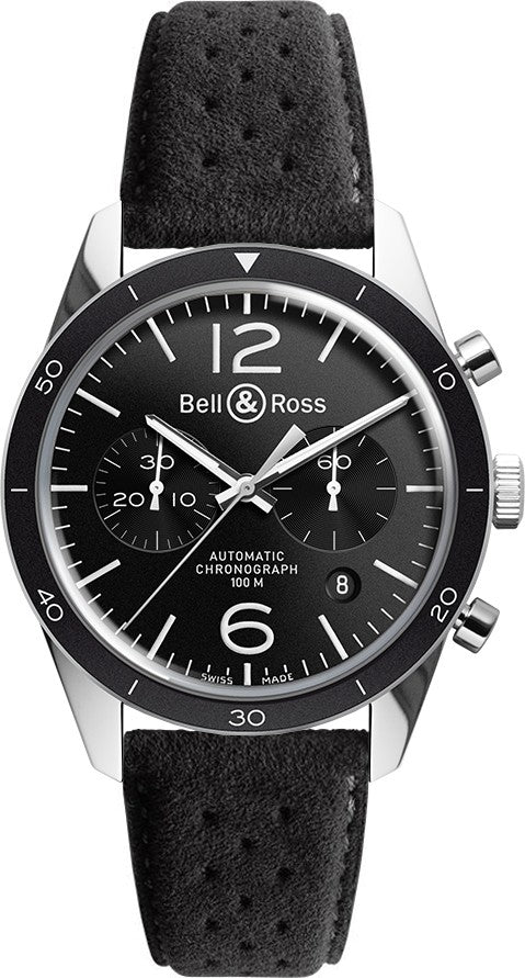 Bell & Ross Vintage Chronograph Men's Watch BRV126-BL-BE/SCR2-B-F-020