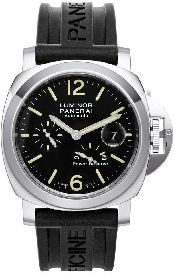 Panerai Luminor 44mm Black Luminous Dial Men's Watch PAM00090