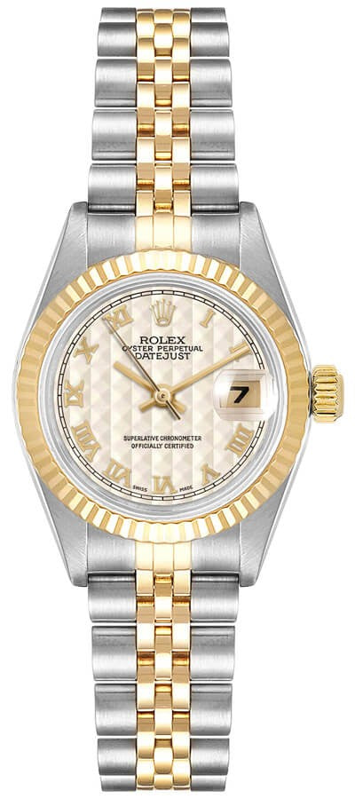 Rolex Lady-Datejust 26 Ivory Roman Numeral Dial Women's Watch 79173