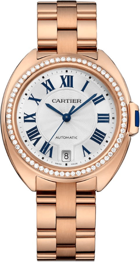 Cartier Cle De Cartier 18k Rose Gold Diamonds Women's Watch WJCL0006