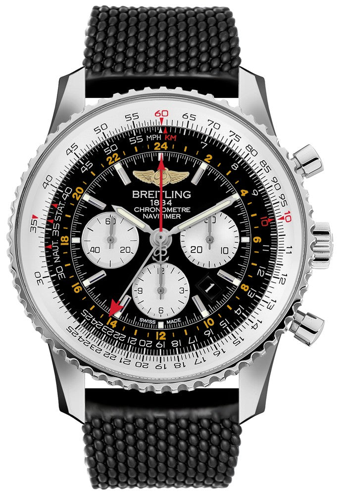 Breitling Navitimer GMT Black Dial Luxury Men's Watch AB044121/BD24-267S